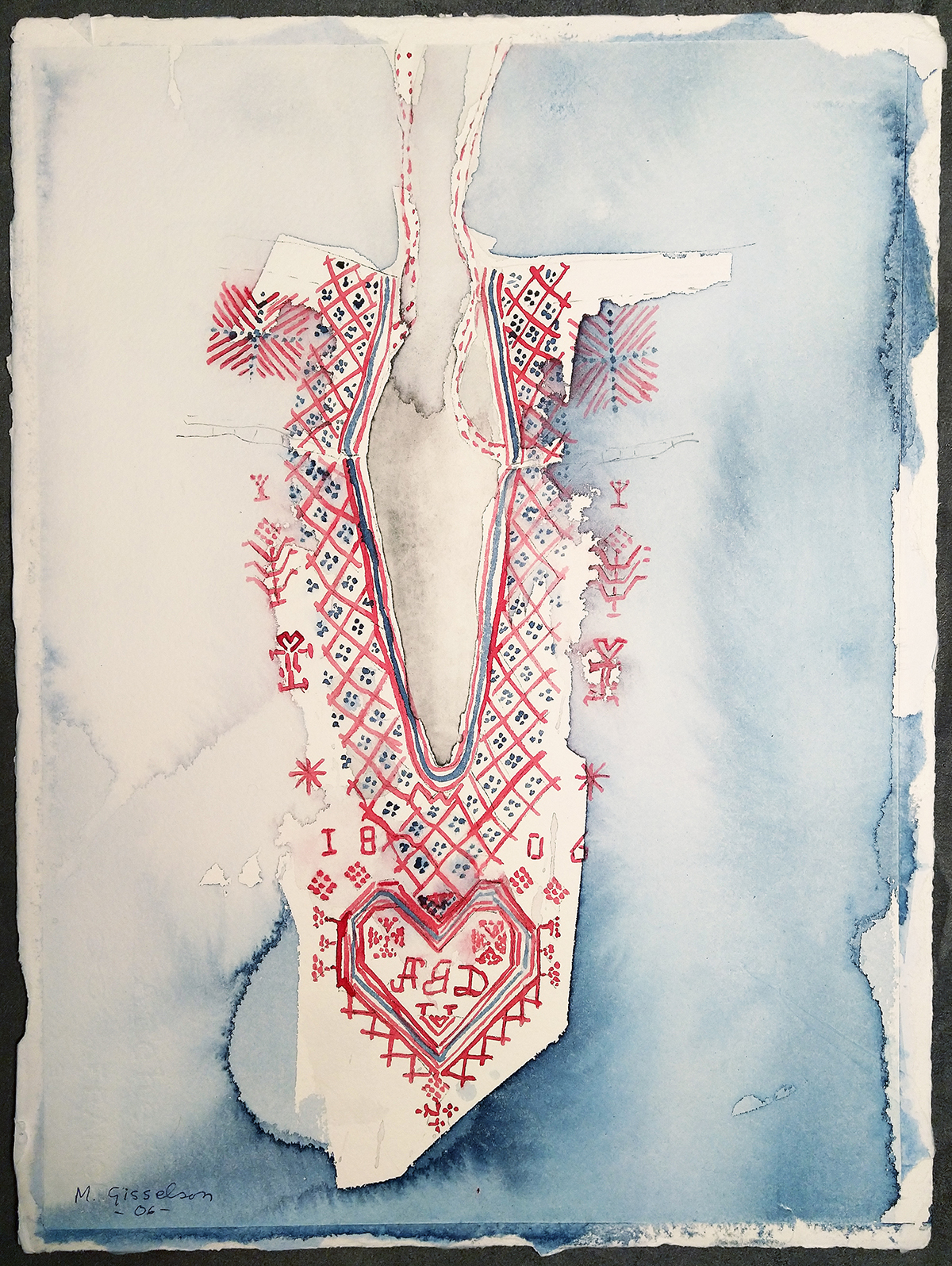 Akvarell av Margareta Gisselson dräkter