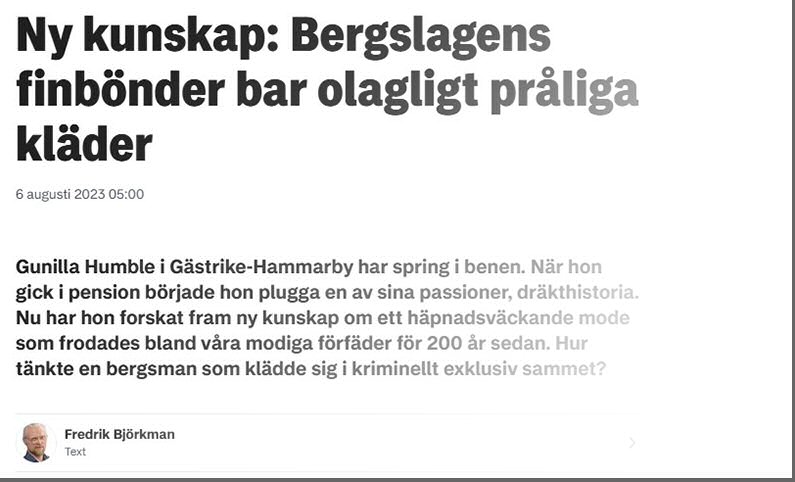 Artikel i Arbetarbladet