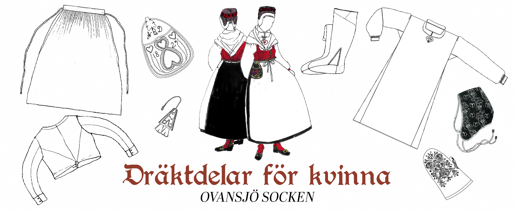 Dräktdelar för kvinna
